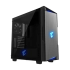 Kép 1/4 - GIGABYTE Ház AORUS C300 Glass, GB-AC300G, Tápegység nélkül, Fekete