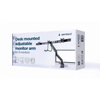 Kép 15/30 - Gembird MA-DA3-03 monitor mount / stand 68.6 cm (27") Desk Black