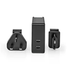 Kép 1/11 - Nedis WCPD65W110BK HÁLÓZATI GYORSTÖLTŐ 65W