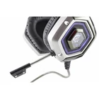 Kép 2/6 - HDS White Shark GH-1841 LION gamer headset mikrofonnal - Fekete/Ezüst