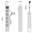 Kép 11/11 - Emos P1523CU HOSSZABBÍTÓ 3 M / 5 ALJZAT / KAPCSOLÓS / USB A + C / 1,5 MM2