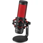 Kép 1/3 - HP HYPERX vezetékes mikrofon QuadCast piros LED - fekete
