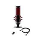 Kép 2/3 - HP HYPERX vezetékes mikrofon QuadCast piros LED - fekete