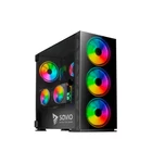 Kép 3/8 - SAVIO PC Case Prime X1 ARGB Glass Black