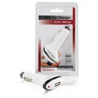 Kép 2/4 - Autós Töltő 1-Kimenet 1.0 A USB Fehér