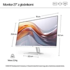 Kép 8/10 - HP Series 5 27 inch FHD Monitor with Speakers - 527sa