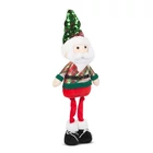 Kép 1/2 - Family Christmas 58759A KARÁCSONYI TEXTIL MIKULÁS FIGURA TELESZKÓPOS LÁBBAL