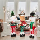 Kép 2/2 - Family Christmas 58759A KARÁCSONYI TEXTIL MIKULÁS FIGURA TELESZKÓPOS LÁBBAL