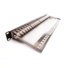 Kép 1/2 - KELINE Patch Panel CAT.6A UTP 24 portos 1U Modular, Fekete