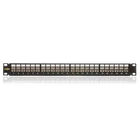 Kép 2/2 - KELINE Patch Panel CAT.6A UTP 24 portos 1U Modular, Fekete