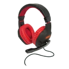 Kép 1/5 - KONIX - DRAKKAR PC Skald 2.0 Fejhallgató Vezetékes Gaming Stereo Mikrofon, Fekete-Piros