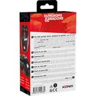 Kép 3/4 - KONIX - DUNGEONS & DRAGONS Egér Vezetékes Gaming 2500DPI, Fekete-Piros