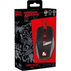 Kép 4/4 - KONIX - DUNGEONS & DRAGONS Egér Vezetékes Gaming 2500DPI, Fekete-Piros
