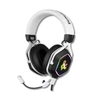 Kép 1/5 - KONIX - DUNGEONS & DRAGONS "Rainbow" 7.1 Fejhallgató Vezetékes Gaming Stereo Mikrofon, Fehér-Fekete