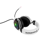 Kép 3/5 - KONIX - DUNGEONS & DRAGONS "Rainbow" 7.1 Fejhallgató Vezetékes Gaming Stereo Mikrofon, Fehér-Fekete