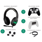 Kép 1/6 - KONIX - MYTHICS Xbox Series S/X Gamer csomag (Fejhallgató + Töltő kábel + Szilikon Tok + Thumb Grips + Aksi), Fekete