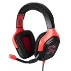 Kép 1/4 - KONIX - NARUTO "Akatsuki" 2.0 Fejhallgató Vezetékes Gaming Stereo Mikrofon, Fekete-Piros