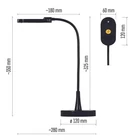 Kép 8/9 - Emos Z7523B LED ASZTALI LÁMPA BLACK & HOME, FEKETE