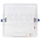 Kép 2/2 - Kompakt beépíthető LED mélysugárzó SAMSUNG chippel  230 VAC, 24 W, 1920lm, D=225×225 mm, 4000 K, IP20, EEI=G