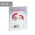 Kép 1/2 - Family Christmas 58452 LED FALI KÉP 30 X 40 CM
