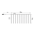Kép 4/5 - Family Decor 58906A LED FÉNYFÜGGÖNY 3X1 M MELEGFEHÉR