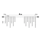 Kép 4/6 - Family Decor 58901B LED FÉNYFÜGGÖNY 4,2 M HIDEGFEHÉR