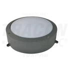 Kép 1/2 - Védett fali LED lámpatest, porszórt, szürke  100-240 VAC, 40 W, 3000 lm, D=276 mm, 4000 K, IP65, EEI=G