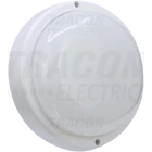 Kép 2/2 - Műanyag házas LED hajólámpa, kerek forma mozgásérzékelővel  230 V,50 Hz,18 W,1440 lm, 4000 K, IP44, 45s, 15lx, 8m, EEI=G