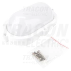 Kép 4/5 - Védett, műanyag házas LED hajólámpa, ovális forma  230 VAC, 50 Hz, 8 W, 710 lm, 4000 K, IP65, EEI=F