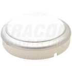 Kép 1/5 - Műanyag házas LED hajólámpa ezüst kerettel, kerek  230 V, 50 Hz, 15 W, 4000 K, 1050 lm, IP54, ABS+PC, EEI=G