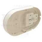 Kép 3/5 - Műanyag házas LED hajólámpa ezüst kerettel, ovális  230 V, 50 Hz, 15 W, 4000 K, 1050 lm, IP54, ABS+PC, EEI=G