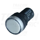 Kép 1/2 - LED-es jelzőlámpa, fehér  24V AC/DC, d=22mm