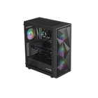 Kép 10/23 - HOUSING GENESIS DIAXID 605 ARGB MIDI TOWER WITH USB-C WINDOW BLACK