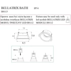 Kép 8/8 - MaxLight H0113 OPRAWA WPUSTOWA BELLATRIX BATH BIAŁA IP54- BEZ MODUŁU ŚWIETLNEGO LED H0112 - MAX-H0113