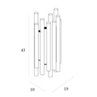 Kép 2/2 - MaxLight W0311D KINKIET ORGANIC ZŁOTO SZCZOTKOWANE - MAX-W0311D