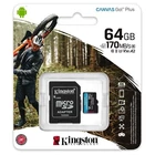Kép 1/3 - Kingston SDCG364GB MEMÓRIAKÁRTYA + ADAPTER