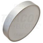 Kép 2/4 - Műanyag búrás falon kívüli LED lámpatest ezüst peremmel  230 V, 50 Hz, 16 W, 1200 lm, 3000 K, D=205mm,EEI=G
