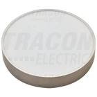 Kép 1/4 - Műanyag búrás falon kívüli LED lámpatest ezüst peremmel  230 V, 50 Hz, 16 W, 1200 lm, 3000 K, D=205mm,EEI=G
