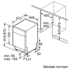 Kép 9/11 - Bosch SPU4HMS10E MOSOGATÓGÉP BEÉPÍTHETŐ 10 TERÍTÉK ALÁÉPÍTHETŐ