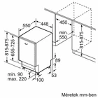 Kép 9/11 - Bosch SPV2HMX42E MOSOGATÓGÉP BEÉPÍTHETŐ 10 TERÍTÉK INTEGRÁLT