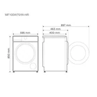 Kép 2/3 - Midea MF100W70WHR MOSÓGÉP ELÖLTÖLTŐS
