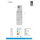 Kép 3/4 - Markslöjd COMBO Wall 1L Sandy White - MS-107064
