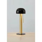 Kép 3/3 - Markslöjd COSTA Table 1L Black/Brushed brass - MS-108576