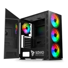 Kép 4/8 - SAVIO PC Case Prime X1 ARGB Glass Black