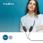 Kép 6/9 - Nedis HPWD1101BK vezetékes fejhallgató, füldbe helyezhető, 3,5 mm, 1,2 m