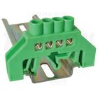 Kép 1/2 - Szigetelt földelősín (N/PE), zöld  230/400VAC, 63A, 6×9mm, 4P, IP20