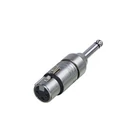 Kép 2/2 - XLR-Adapter 6.35 mm-es Dugó - XLR 3-Pólusú Aljzat Ezüst