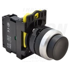 Kép 1/2 - Kiálló nyomókapcsoló, fekete  1×NO, 5A/230V AC-15, IP42