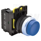 Kép 1/2 - Kiálló nyomókapcsoló, kék  1×NO, 5A/230V AC-15, IP42