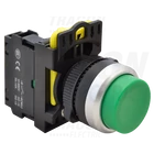 Kép 1/2 - Kiálló nyomókapcsoló, zöld  1×NO, 5A/230V AC-15, IP42